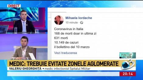 Medic infecționist de la Spitalul Militar, apel către populație: ”Evitați zonele aglomerate!” Ce alte măsuri pot fi luate pentru a preveni răspândirea coronavirusului