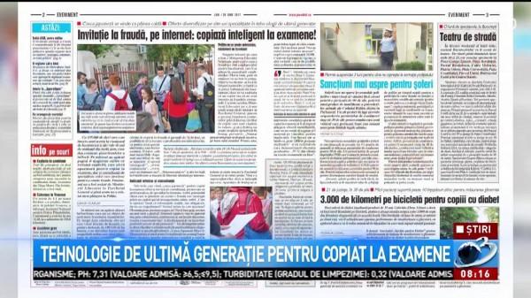 BACALAUREAT 2017. Tehnologie de ultimă generație pentru copiat la examene. Elevii sunt invitați să fraudeze Bacalaureatul