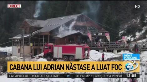Turişti evacuaţi dintr-o pensiune din Azuga, în urma unui incendiu. Unitatea ar aparţine familiei lui Adrian Năstase