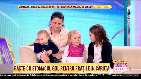 Și-a petrecut Paștele într-o căruță împreună cu cei 3 îngerași, după ce a fost alungată de acasă!