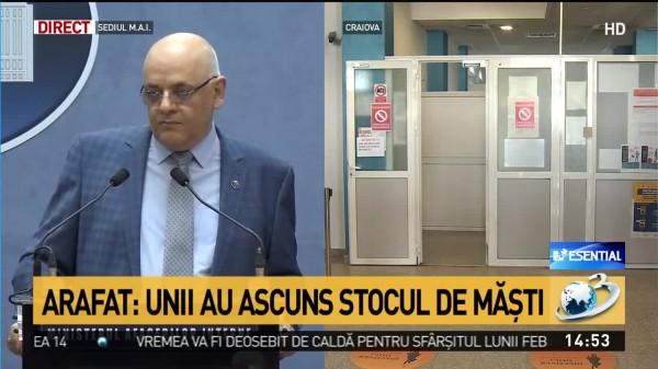 Raed Arafat, precizări oficiale legate de prezența coronavirusului &icirc;n Rom&acirc;nia: Nicio persoană confirmată cu Covid-19