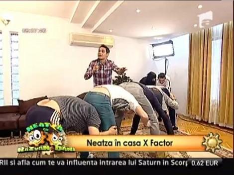 Distractie in casa X Factor: lapte gros, concurs de baza si sandvisuri de la Vladut