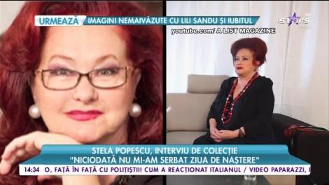 Stela Popescu a murit! ULTIMUL INTERVIU dat de actriţă:”După 54 de ani de teatru, încă mai am forţă! Nu am obosit"