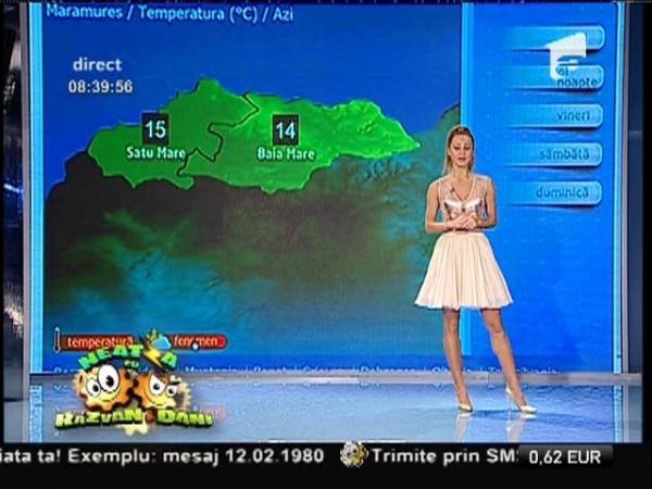 O nouă zi bl&acirc;ndă! Prognoza meteo, cu Flavia Mihăşan