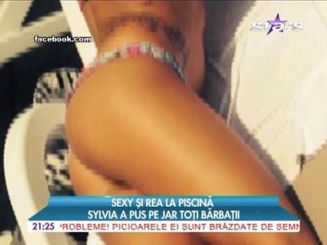 Da, sexy și rea! Sylvia a pus pe jar toți bărbații cu apariția sa de la piscină