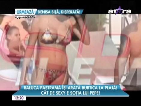 Pepe e în extaz! Primele imagini cu burtica de graviduţă a Ralucăi