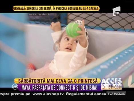 Fetița lui Connect-R, sărbătorită mai ceva ca o prințesă! Cum s-a distrat Maya la petrecerea aniversară de doi ani