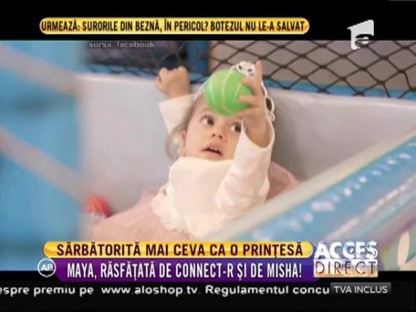 Fetița lui Connect-R, sărbătorită mai ceva ca o prințesă! Cum s-a distrat Maya la petrecerea aniversară de doi ani