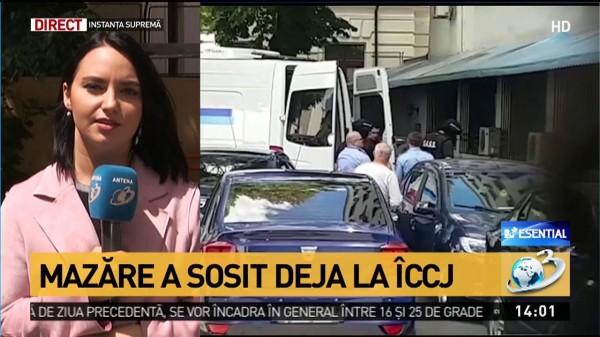 Primele imagini cu Radu Mazăre la sediul &Icirc;naltei Curţi de Casaţie şi Justiţie