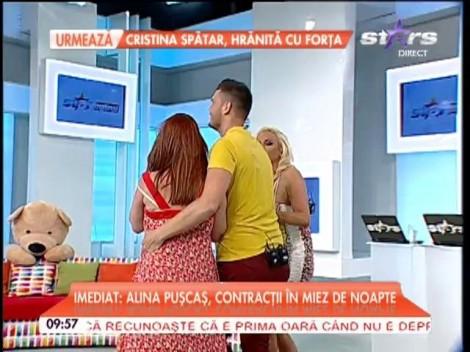 Botezatu a dat cu invitata de pământ, în direct! Imagini șocante cu marea căzătură!