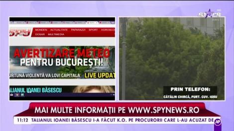 Autoritățile sunt în alertă: "Cinci județe se află sub cod portocaliu de ploi și furtuni"