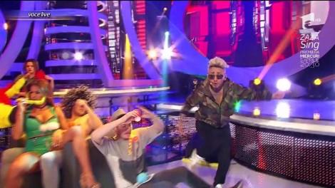 Ruby, Rubinita, cât mai continui să ne uimești?! În travesti, cu părul blond, ochelari de soare, barbă și strungăreață, nici că te mai cunoaștem de undeva!