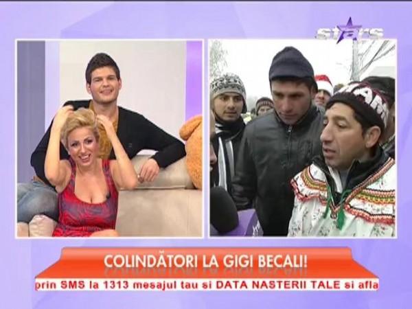 Tradiţia e tradiţie: Colindătorii au poposit şi anul acesta la poarta lui Gigi Becali
