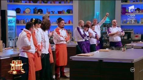 Un botez, o nuntă de aur și o petrecere a burlacilor, adevărate examene pentru concurenții de la Chefi la Cuțite: "Eu trebuie să câștig o probă, uite câți mai suntem!"