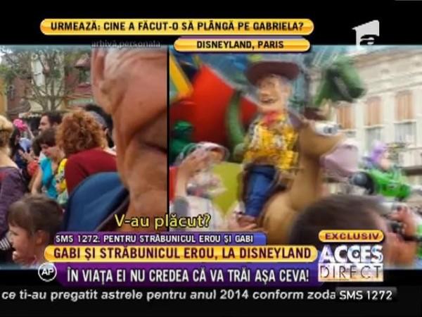 Gabi, un copil care nu a renunțat niciodată la visele sale! Fetița și străbunicul EROU au mers la Disneyland