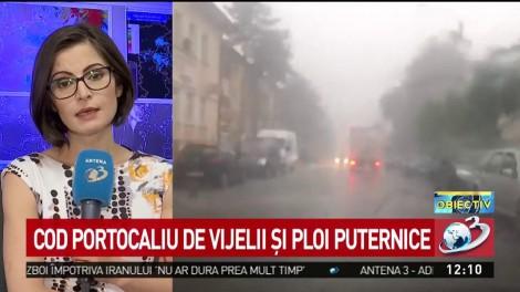 Vremea se schimbă radical! Cod portocaliu de vijelii şi ploi puternice în jumătate din țară, din această seară