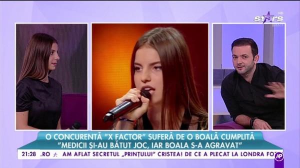 O concurentă &rdquo;X Factor&rdquo; suferă de o boală cumplită. Ioana Teodora Savu, drama dincolo de talent: &rdquo;Am stat foarte mult prin spitale. Fiecare medic &icirc;mi spunea altceva"