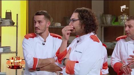 Monsieur Bontea, marele câștigător al probei! ”Băi, schelălăiai și acum te dai rotund cu farfuria ta?” Chef Sorin, ”călcat pe cap” de ceilalți