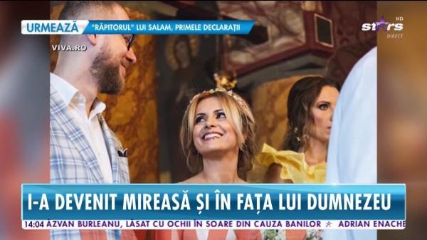 Simona Gherghe, &icirc;n rochie de mireasă! Prezentatoarea "Acces Direct" s-a căsătorit religios