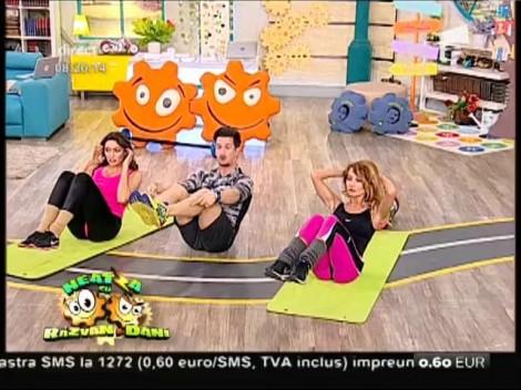 Fitness la Neatza! Mix de exerciții pentru un corp sexy! Flavia, Amalia şi Miruna au efectuat un circuit într-o cu totul altă abordare
