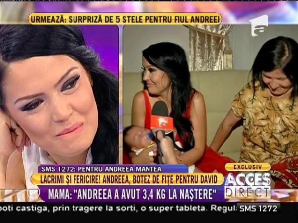 Lacrimi de fericire pentru Andreea Mantea! Botezul de lux al lui David a str&acirc;ns numai vedete:"Andreea ar fi meritat ceva mai bun pe plan sentimental"
