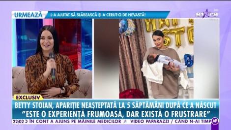 Fiica lui Florin Salam, apariţie neaşteptată la cinci săptămâni după ce a născut. Betty e de nerecunoscut!