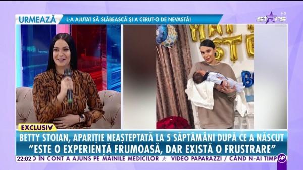 Fiica lui Florin Salam, apariţie neaşteptată la cinci săptăm&acirc;ni după ce a născut. Betty e de nerecunoscut!