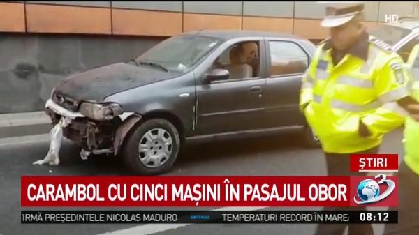 Accident extrem de grav în București! Traficul este blocat. Mai multe mașini implicate