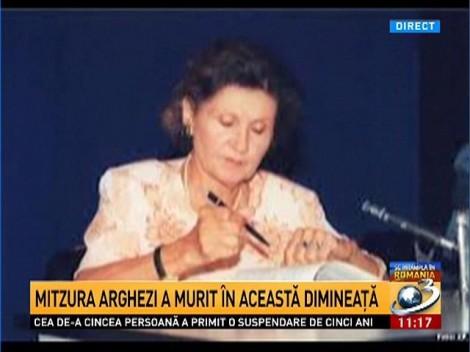 Mitzura, fiica poetului Tudor Arghezi, a murit la vârsta de 90 de ani