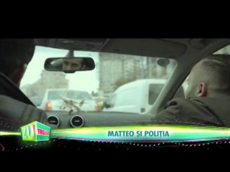 Matteo a scăpat pe viaţă de amenzile de circulaţie! Poliţia Română îl favorizează, chiar dacă el vrea să devină "hingher de semafoare"