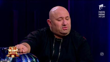 Sorin a pictat și în farfurie, dar și pe hârtie! Concurentul a făcut cele mai tari caricaturi, iar chefii s-au amuzat! „Florinele, nu mă dezamăgi”