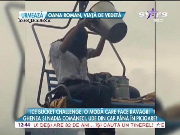 Ice Bucket Challenge, gest de caritate pentru... ochii domnilor! Mădălina Ghenea și Nadia Comăneci, UDE din cap p&acirc;nă-n picioare