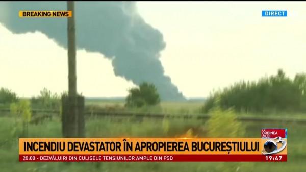 UPDATE: Incendiul de la Balotești a fost localizat și se &icirc;ncearcă lichidarea lui!
