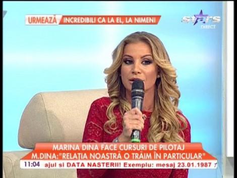 Domnilor, blondele vă ridică la cer! Marina Dina face cursuri de pilotaj