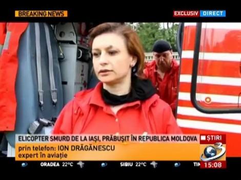 Un elicopter SMURD Iași s-a prăbușit în raionul Cantemir din Republica Moldova! Cele patru persoane aflate la bord au decedat!