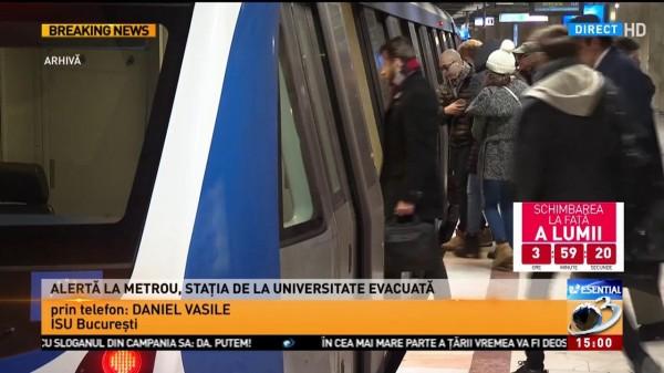 Alertă la metrou. Oamenii din stația &bdquo;Universitate&rdquo; sunt evacuați!