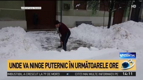 Prognoza ANM pentru Capitală: Ninsori puternice și strat de zăpadă consistent în următoarele ore