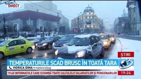 Atenționare meteo! Temperaturile scad brusc: Va fi ger, iar de luni, ninsorile pun stăpânire pe toată țara!