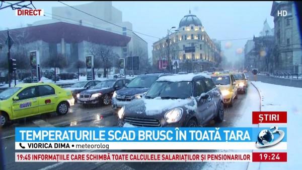 Atenționare meteo! Temperaturile scad brusc: Va fi ger, iar de luni, ninsorile pun stăp&acirc;nire pe toată țara!