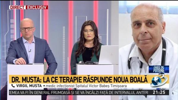 Care este schema de tratament folosită la bolnavii cu Covid-19. Dr. Virgil Musta: "Fiecare medicament are și efecte toxice"