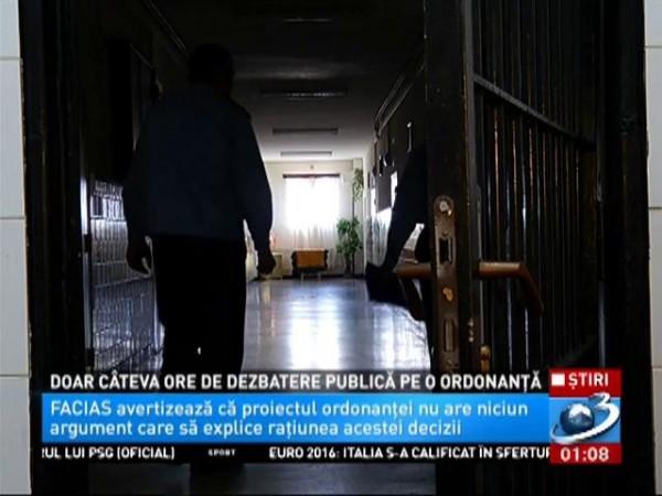 Dezbatere publică de doar c&acirc;teva ore pe ordonanța privind cărţile scrise &icirc;n penitenciar