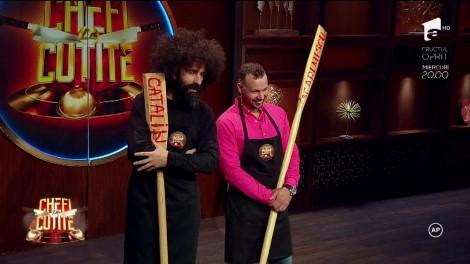 Scărlătescu, față în față cu doi prieteni buni! "- De ce ați venit, mă, cu două vâsle? - Păi ce, crezi că iei bătaie doar de la unul?"