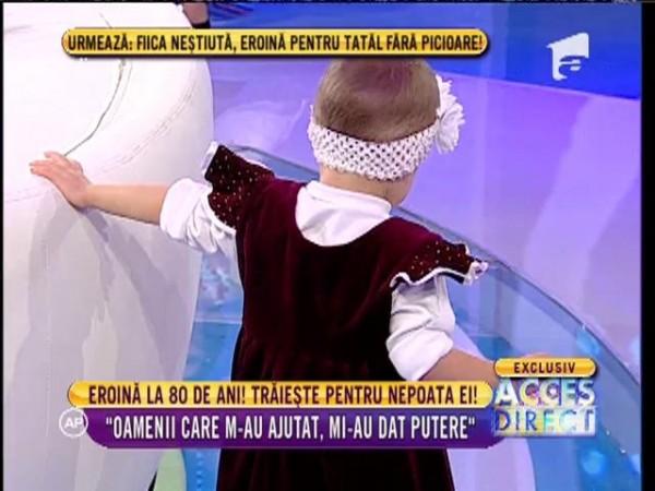 Lecție de viață! Bunica Voica, cozonaci &icirc;n dar pentru Antena 1! La 80 de ani &icirc;și crește singură nepoata, pe Dănuța