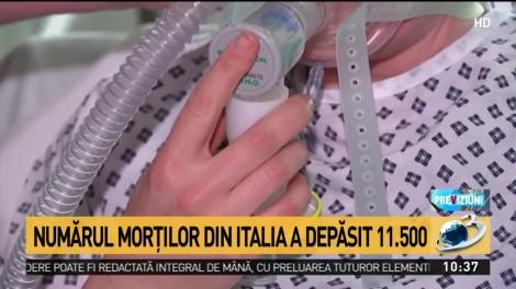 Numărul morţilor din Italia a depăşit 11.500