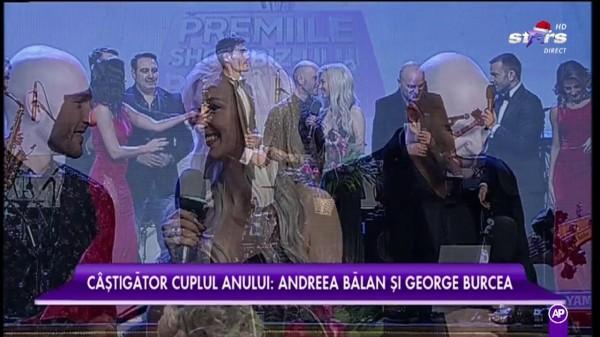 Cea mai frumoasă poveste de dragoste. Andreea Bălan şi George Burcea, desemnaţi cuplul anului la Star Awards
