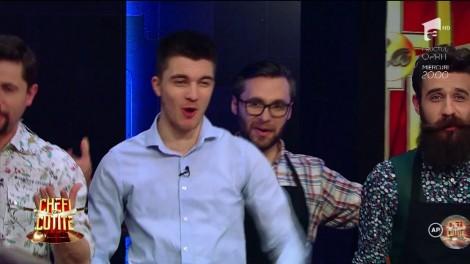 De la X Factor, direct în bucătăria „Chefi la cuțite”. Doi dintre băieții de la Ad Libitum gătesc: „N-are rost să vă arătăm cum am votat, mai bine mergem să cântăm”
