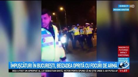 Focuri de armă în București! Polițiștii AU DESCHIS FOCUL după ce un coleg de-al lor a fost lovit!