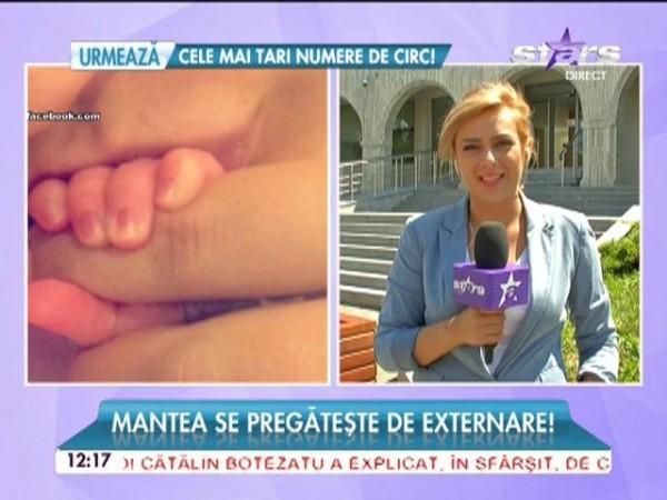 Andreea Mantea se pregăteşte de externare! Cum se simte proaspăta mămică la c&acirc;teva zile de la naștere