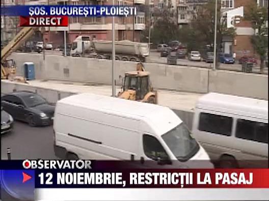 12 noiembrie, restrictii la pasaj