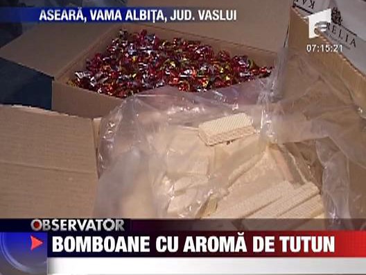 Bomboane  cu aroma de  tutun 